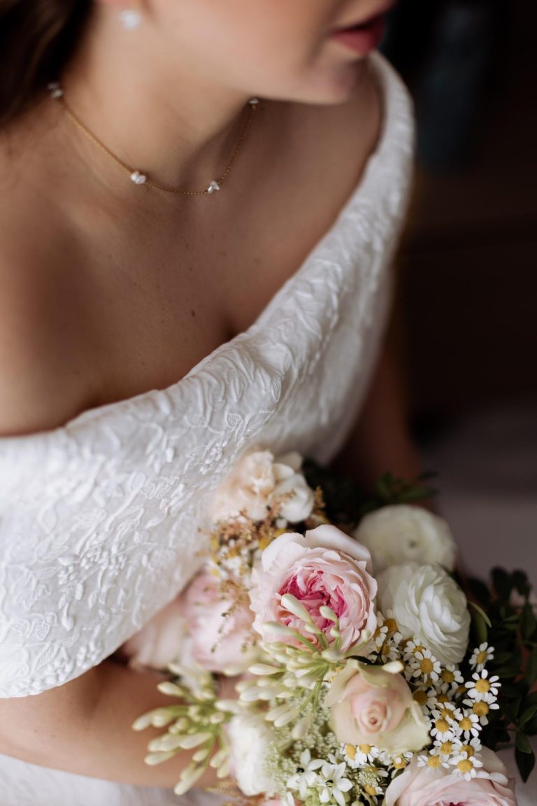 detalle de vestido de novia